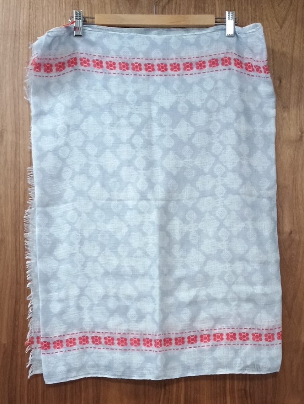 5/$15 Joe Fresh Lightweight Scarf with Coral Border